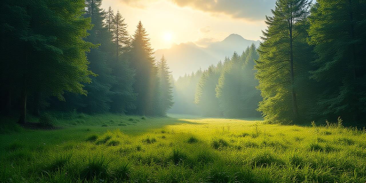 Вид на возобновляемый лес в Италии